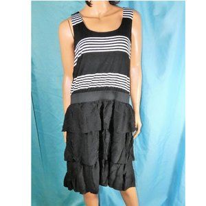 NWT INC Woman Jersey and Layered Silk - Fun and Sexy - Tank-style Dress 1X $220